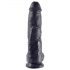 King Cock 10 dildo s varlaty (25 cm) - černý