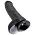 King Cock 10 dildo s varlaty (25 cm) - černý