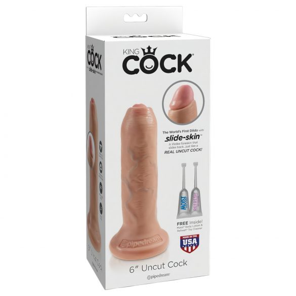 King Cock 6 - realistický dildo (15 cm) - prirozený