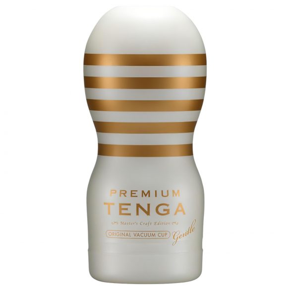 TENGA Premium Gentle - jednorázový masturbátor (bílý)