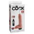 King Cock 8 - realistická stříkací dildo (20cm) - přírodní