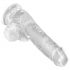 King Cock Clear 6 - malé dildo s varlaty (15 cm)