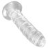 King Cock Clear 6 - lepivé dildo (15 cm)