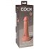 King Cock Elite 6 - připínací, realistické dildo (15 cm) - přírodní