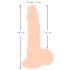 Nature Skin - Dildo s kůží - 19 cm (přírodní)