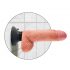 Pipedream King Cock Vibrating with Balls 7 - vibrátor s přísavkou a varlaty 18 cm (tělová barva)