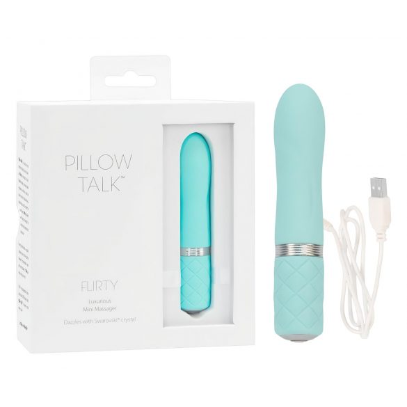 Pillow Talk Flirty - nabíjecí tyčový vibrátor (tyrkysový)