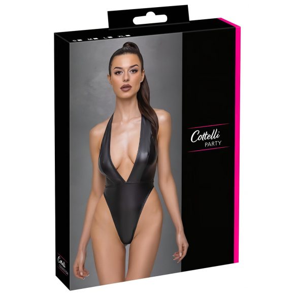 Cottelli Party – hluboce vykrojené body (černé) - XL