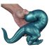 Toppedmonster – dinosaurus silikonové dildo – 26 cm (tyrkysové)