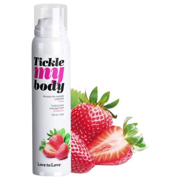 Tickle my body - masážní pěna - jahoda (150 ml)