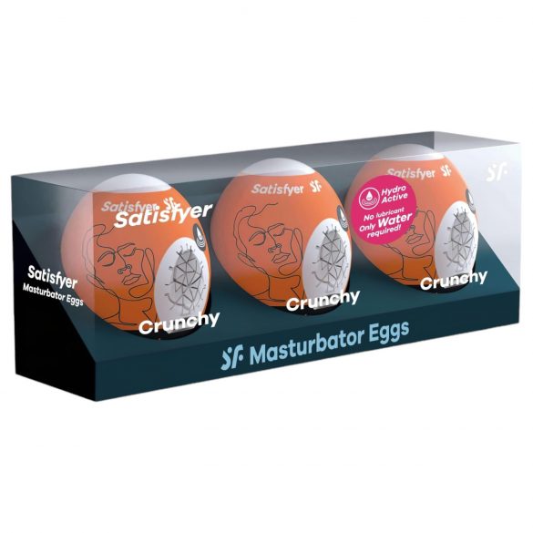 Satisfyer Egg Crunchy - masturbační vajíčko sada (3 ks)