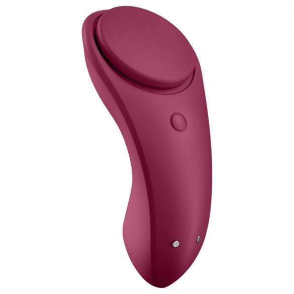 Satisfyer Sexy Secret - chytré vodotěsné vibrační kalhotky (bordó)