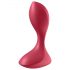 Satisfyer Backdoor Lover - akumulátorový, vodotěsný anální vibrátor (červený)