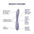 Satisfyer G-spot Flex 2 - akumulátorový, vodotěsný G-bod vibrátor (fialový)