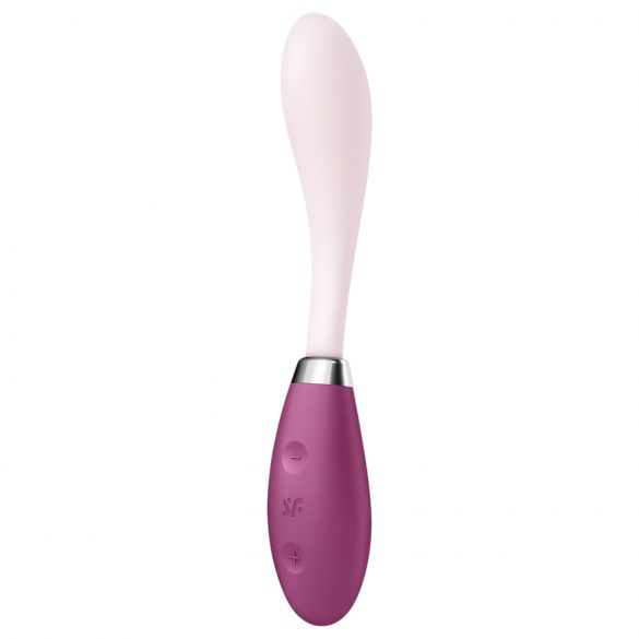 Satisfyer G-Spot Flex 3 - akumulátorový vibrátor na G-bod (růžovo-bordó)