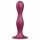 Satisfyer Double Ball-R - přísavkový závažíčkový dildo (červený)