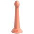 Dillio Secret Explorer - přísavkový dildo s žaludem (17 cm) - oranžové