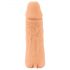 Nature Skin - Návlek na penis a dildo - 18 cm (přírodní)