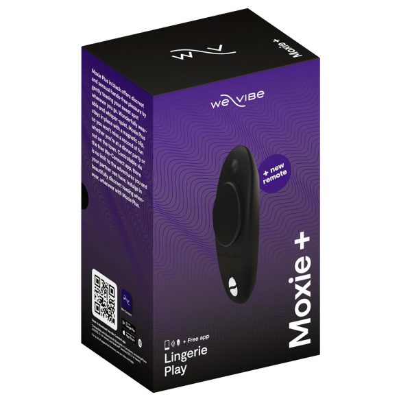 We-Vibe Moxie+ - rádiový, chytrý klitorální vibrátor (černý)