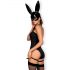 Obsessive OB7008 Sexy Bunny - kostým zajíčka (černý)