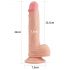 Lovetoy Nature Cock - realistické dildo s přísavkou - 21 cm (přírodní)