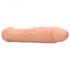 RealRock Penis Sleeve 6 - návlek na penis (17cm) - přírodní barva