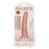 RealRock Slim - připínací, realistické dildo - 15,5 cm (přírodní)