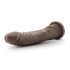 Dr. Skin 8,5 - realistické dildo s přísavkou - hnědé (20,5cm)