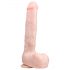 Easytoys - velké dildo s varlaty a přísavkou (29,5cm) - tělová barva