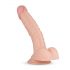 Real Fantasy Derek - realistické dildo s varlaty a přísavkou (22cm) - přírodní barva