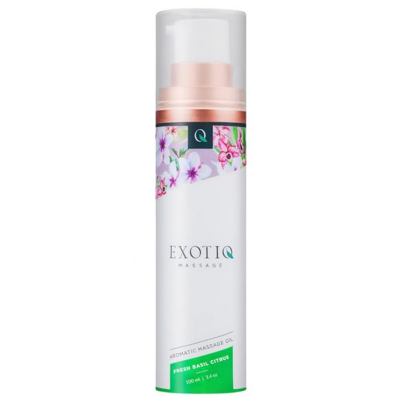 Exotiq - voňavý masážní olej - bazalka-citron (100ml)