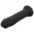 Easytoys - realistické dildo - 17,5 cm (černé)