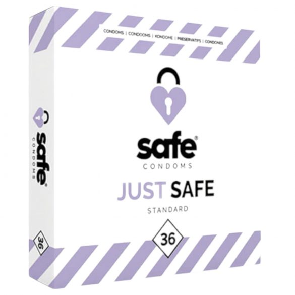 SAFE Just Safe - standardní kondomy vanilkové (36ks